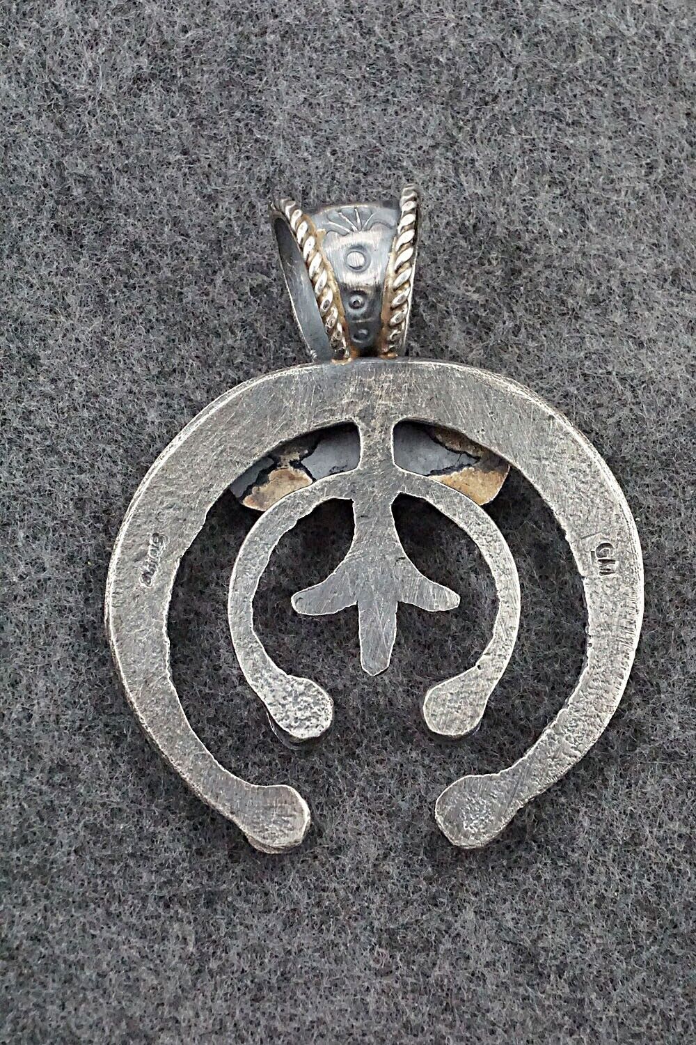 Turquoise and Sterling Silver Pendant - Gilbert Martin