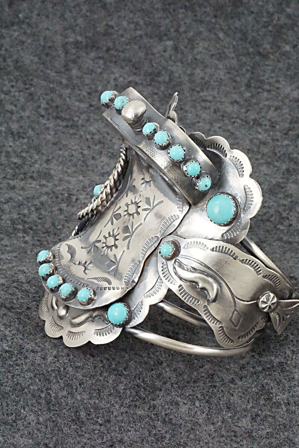 Turquoise & Sterling Silver Bracelet - Tim Yazzie