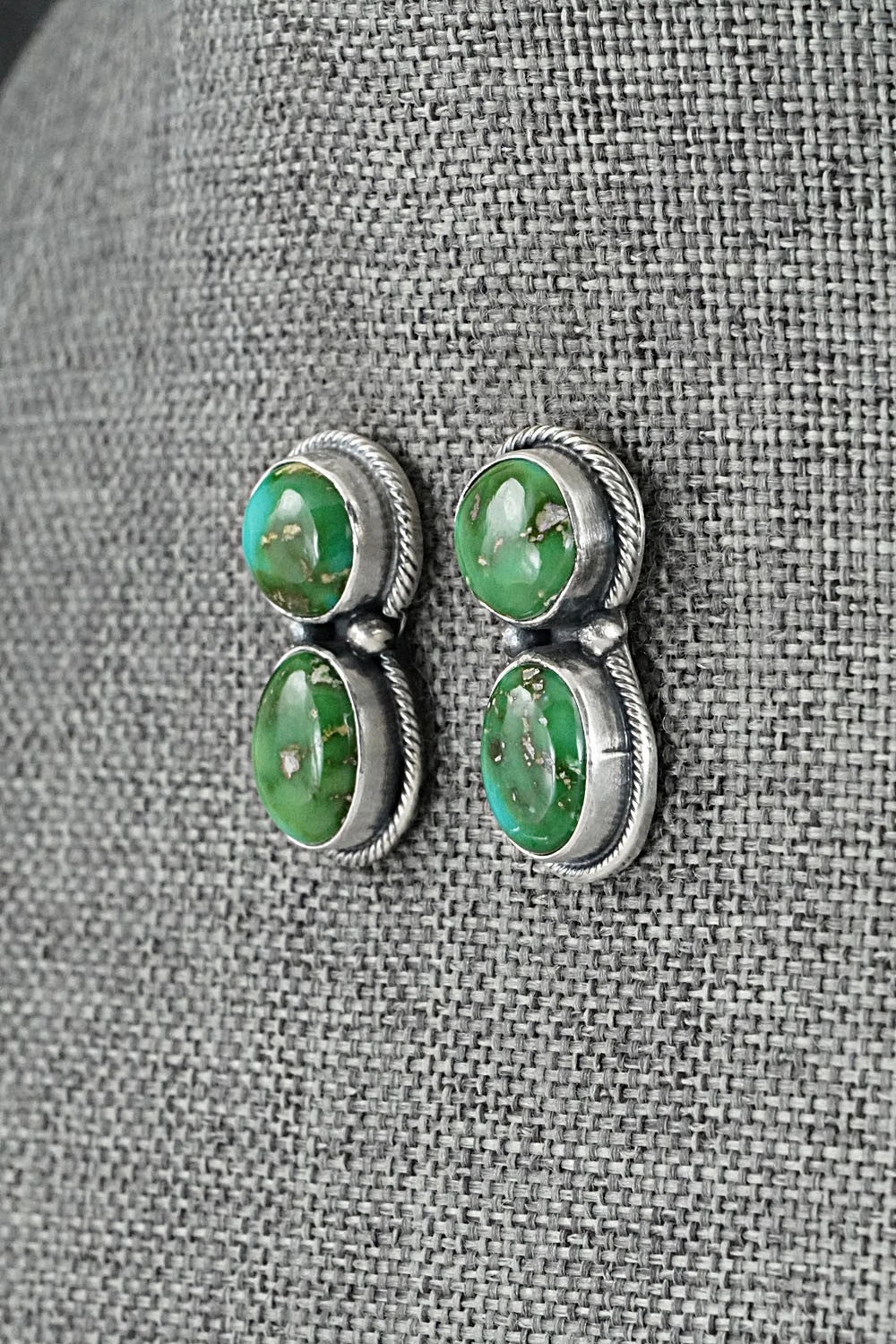 Turquoise & Sterling Silver Squash Blossom Set - Darrin Livingston