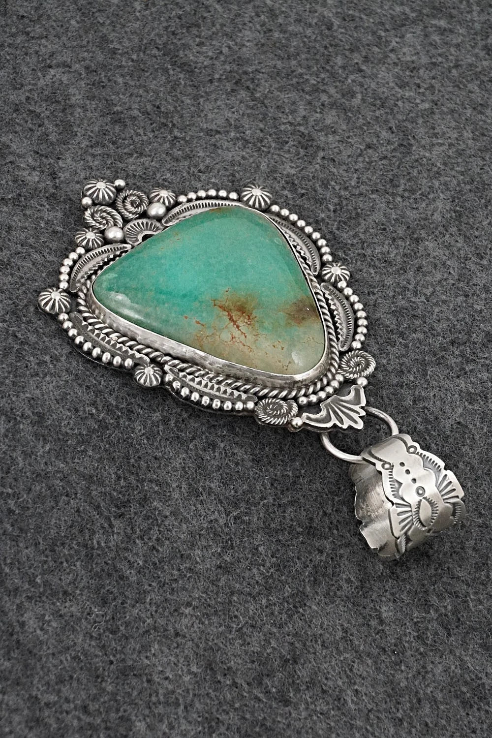 Turquoise & Sterling Silver Pendant - Rosita Calladitto