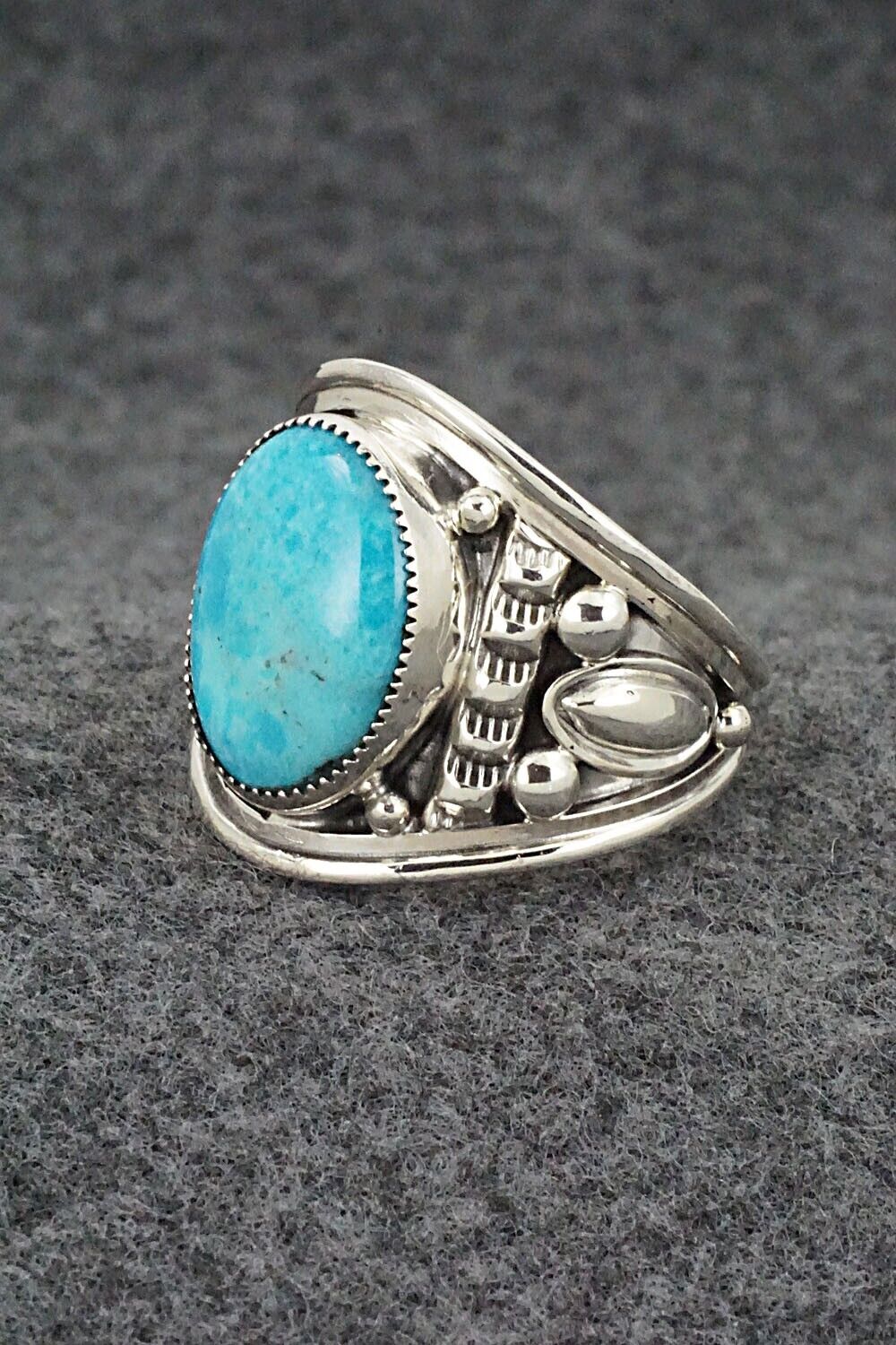 Turquoise and Sterling Silver Ring - Larson Lee - Size 12