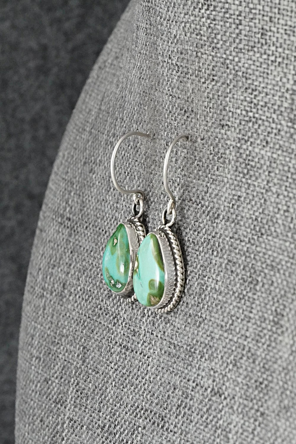 Turquoise & Sterling Silver Earrings - Rosemary Saunders