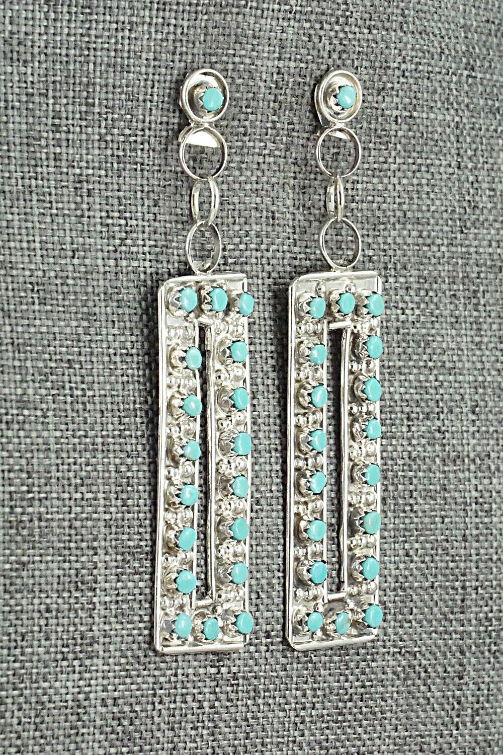 Turquoise & Sterling Silver Earrings - Joanne Cheama