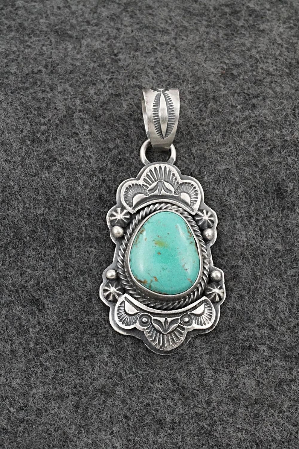 Turquoise & Sterling Silver Pendant - Randy Boyd