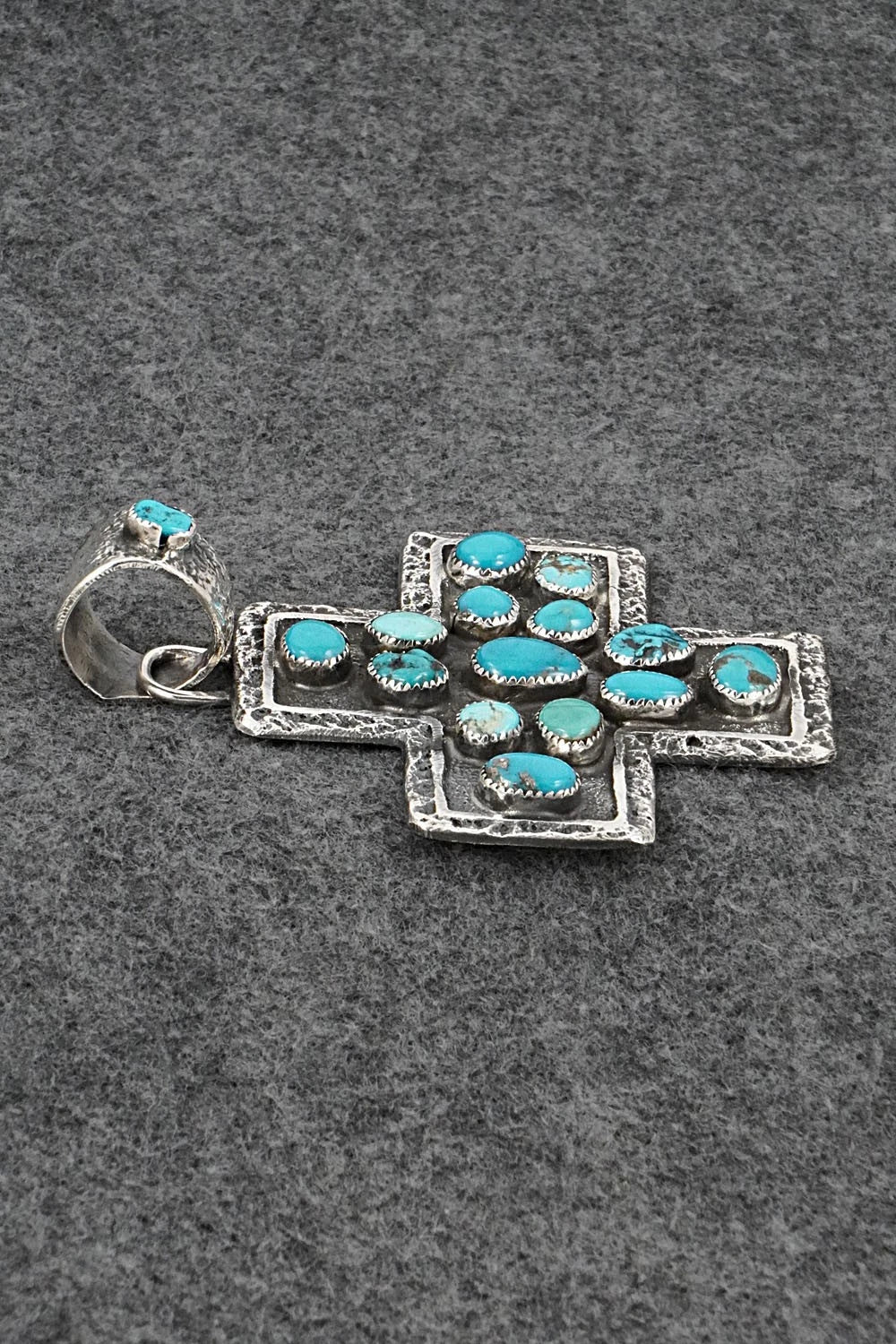Turquoise & Sterling Silver Pendant - Delbert Arviso