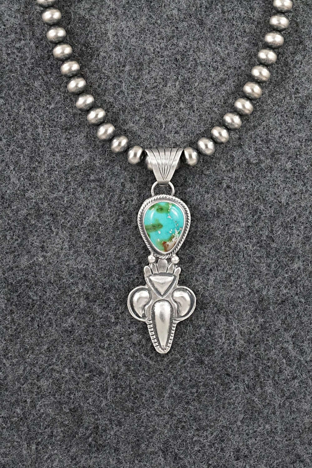 Turquoise & Sterling Silver Necklace - Gary Shorty