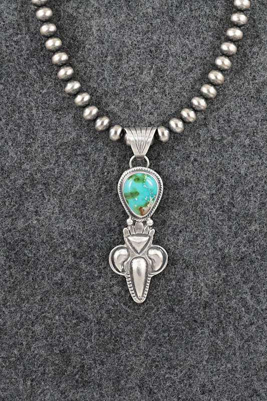 Turquoise & Sterling Silver Necklace - Gary Shorty