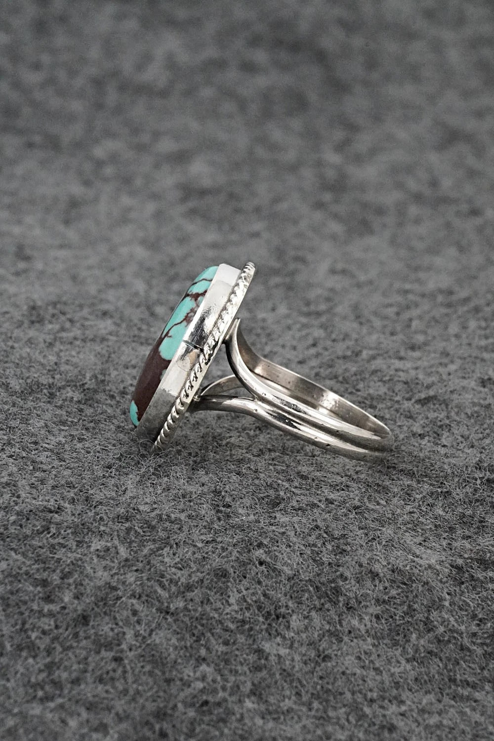 Turquoise & Sterling Silver Ring - Eugene Gruber - Size 7