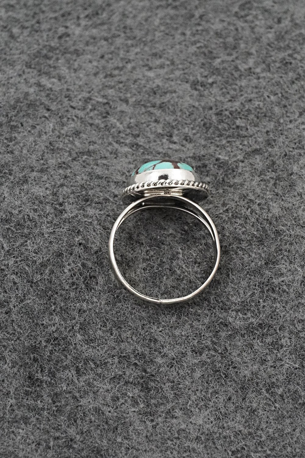 Turquoise & Sterling Silver Ring - Eugene Gruber - Size 7