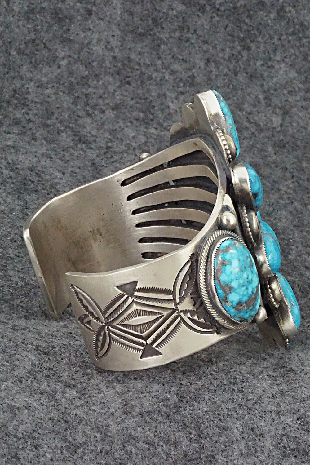 Turquoise and Sterling Silver Bracelet - Calvin Martinez