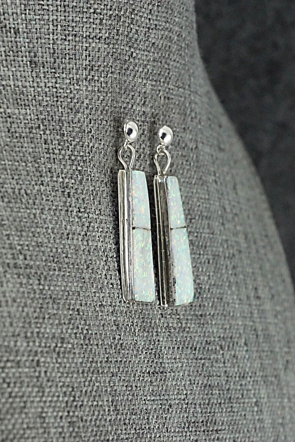 Opalite & Sterling Silver Earrings - Brenda Pete