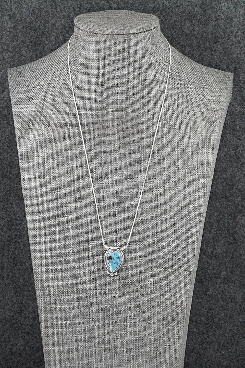 Turquoise & Sterling Silver Necklace - Sharon McCarthy