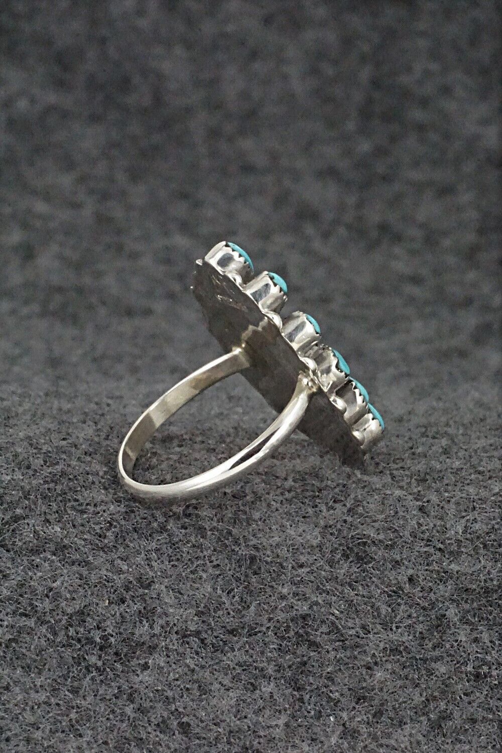 Turquoise & Sterling Silver Ring - Mary Chavez - Size 7.75