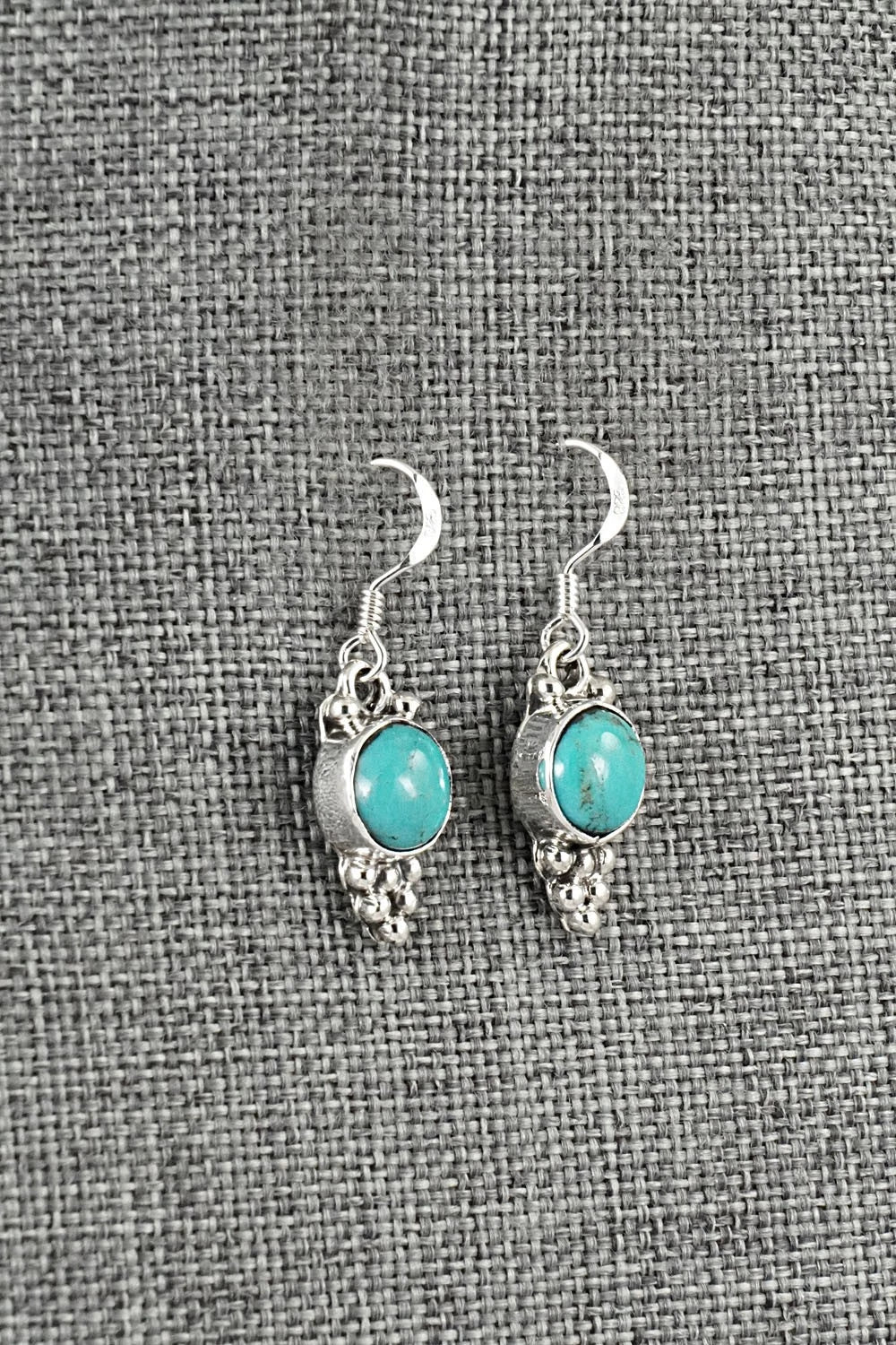 Turquoise & Sterling Silver Earrings - Isabell Yazzie
