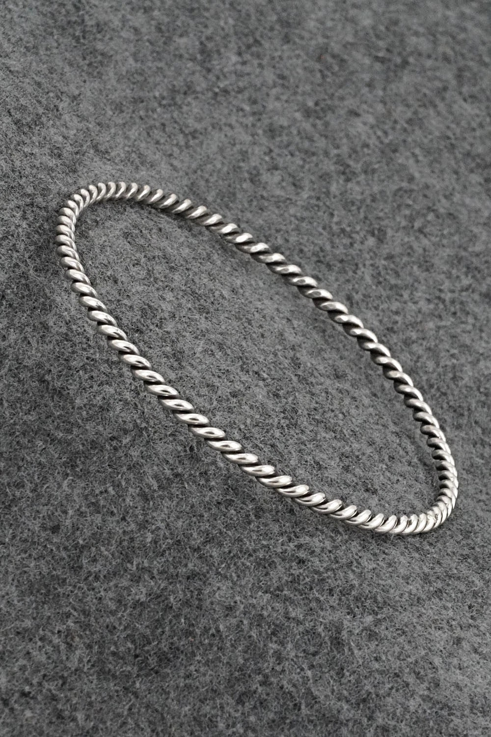Sterling Silver Bangle Bracelet - Elaine Tahe