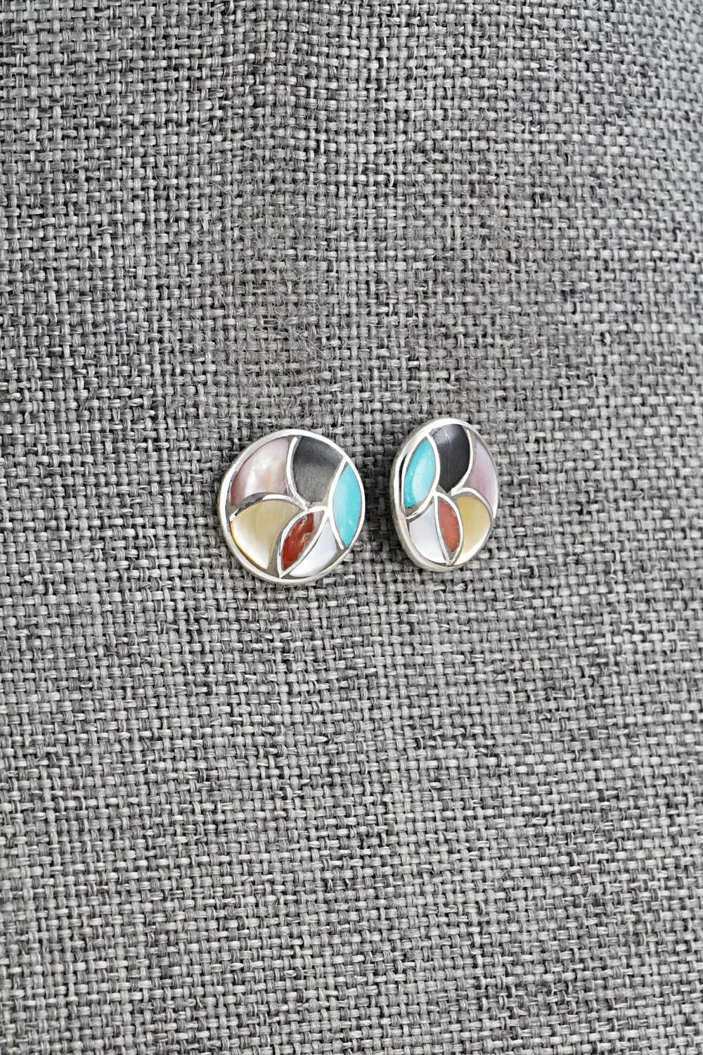 Multi-Stone & Sterling Silver Earrings - Orena Leekya