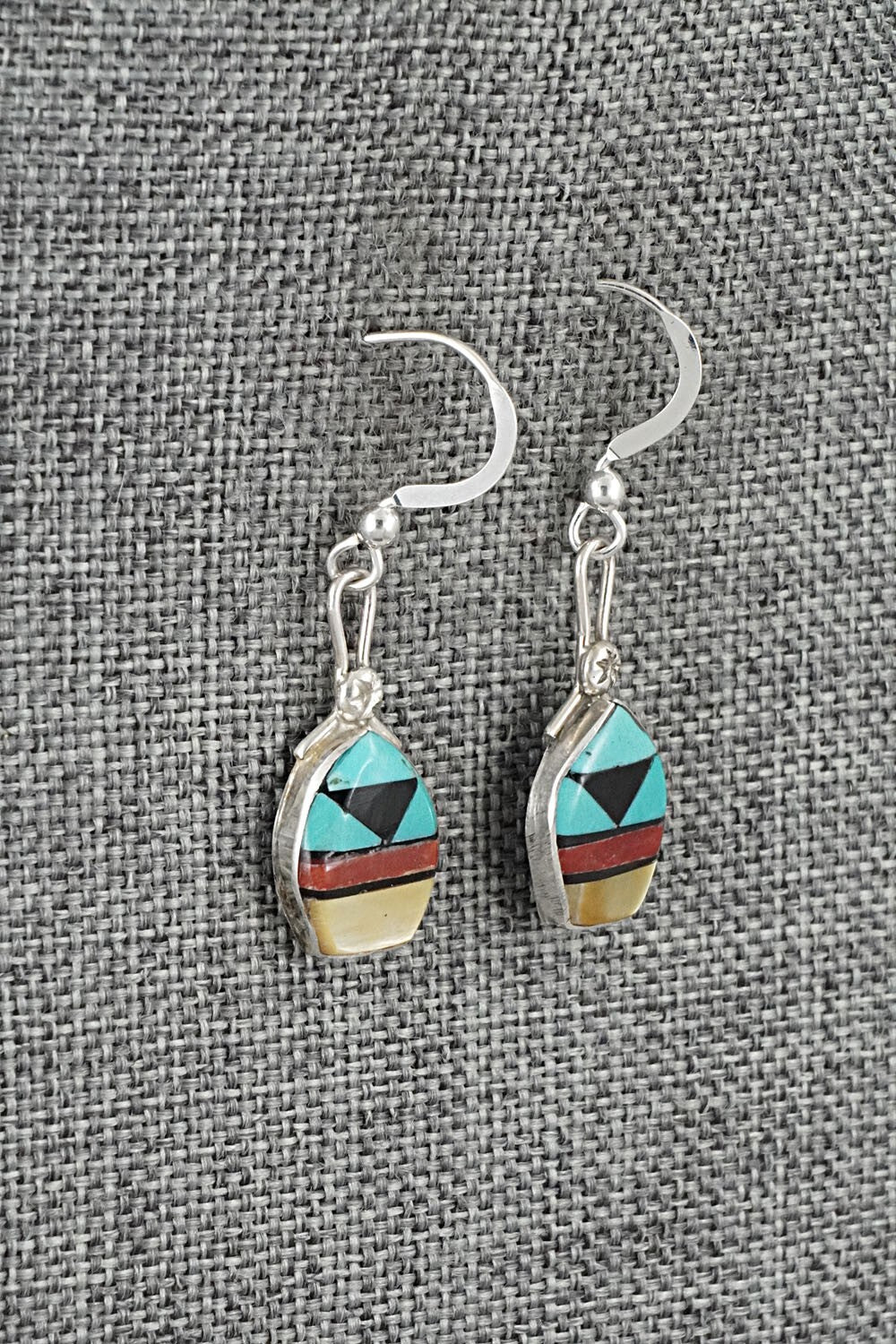 Multi-Stone Inlay & Sterling Silver Earrings - Ola Eriacho
