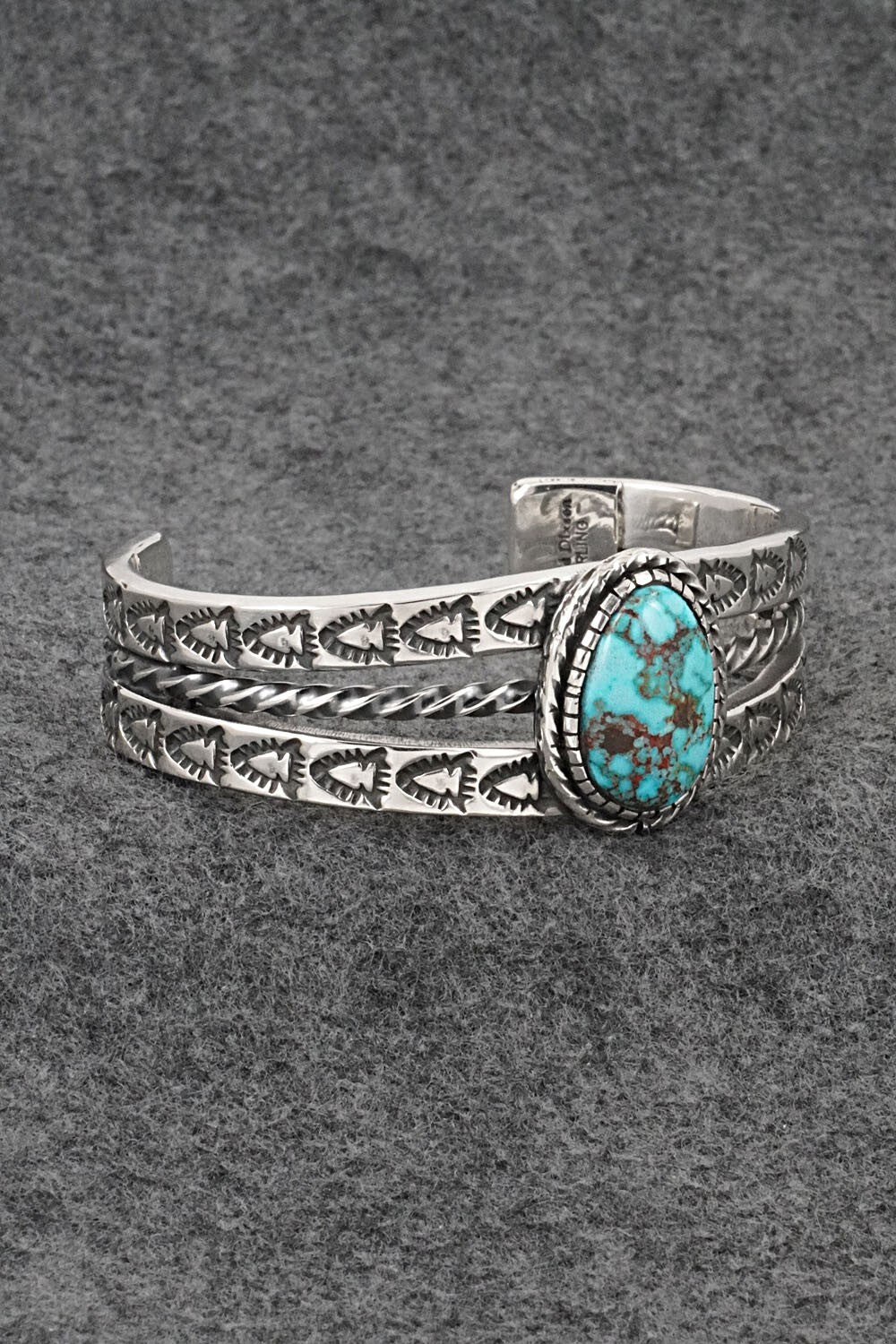 Turquoise and Sterling Silver Bracelet - Roland Dixson