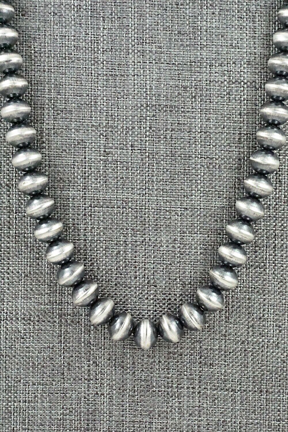 Sterling Silver Navajo Pearl Necklace 22" - Preston Haley
