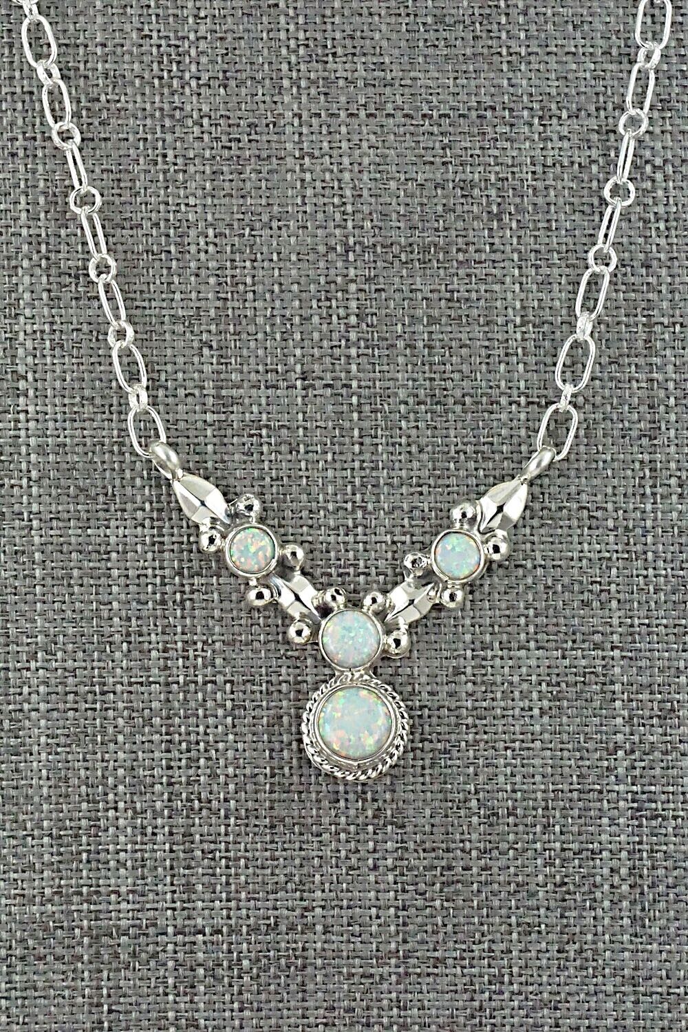 Opalite & Sterling Silver Necklace - Annie Spencer