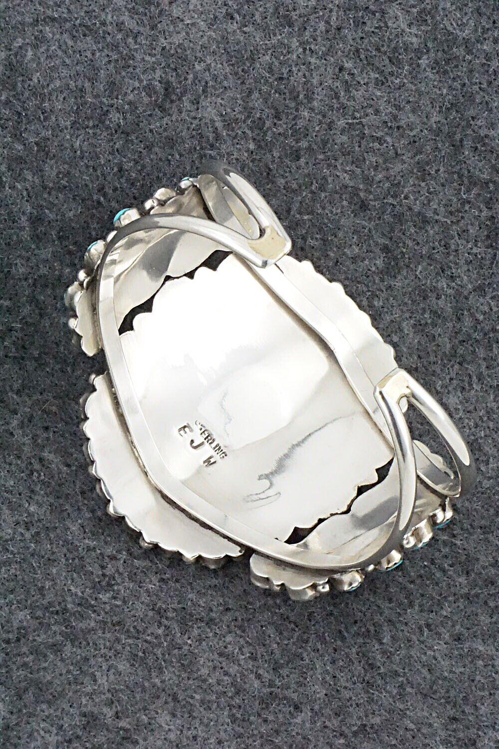Turquoise & Sterling Silver Bracelet - Eunise Wilson