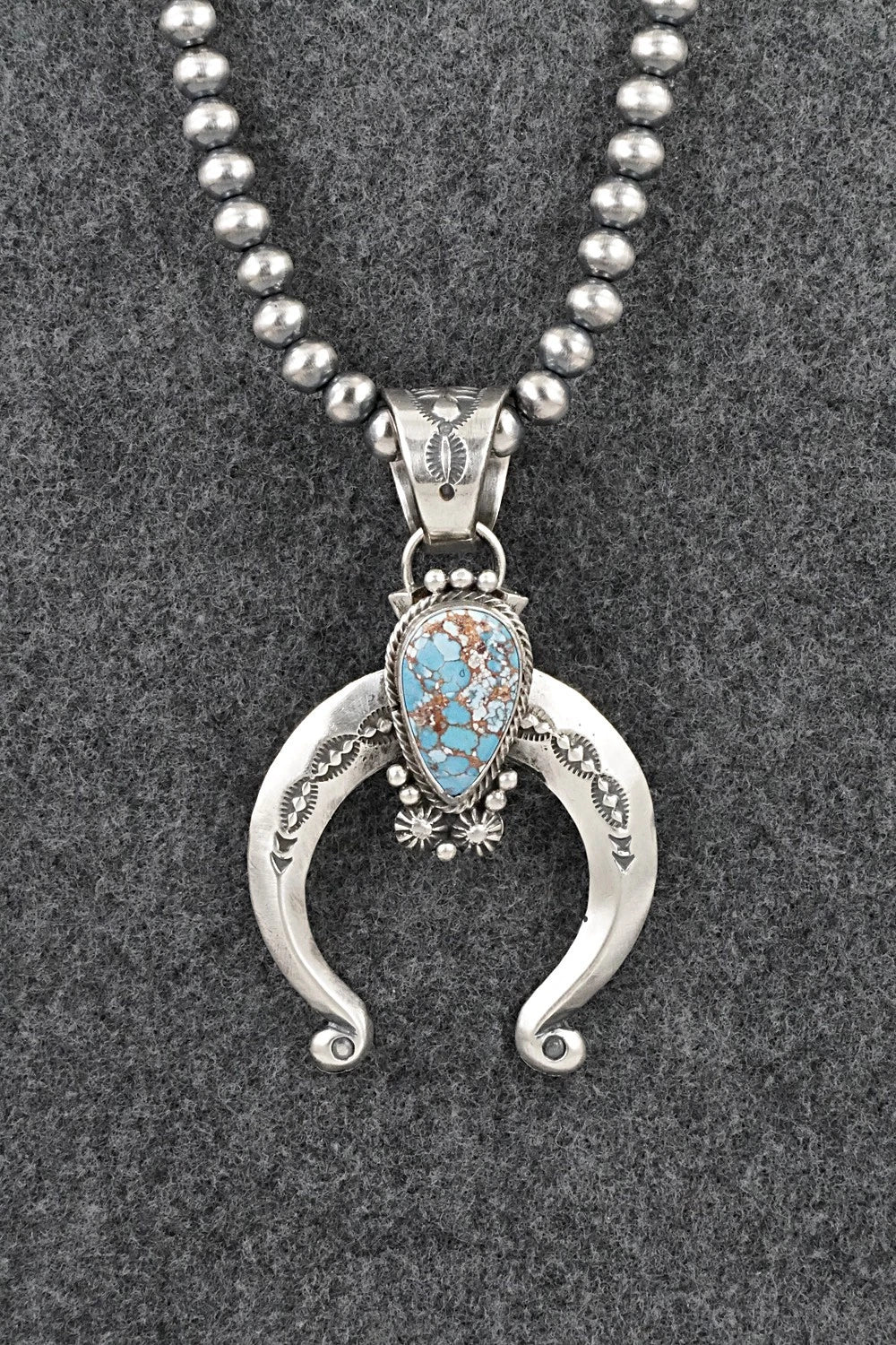 Turquoise & Sterling Silver Necklace - Samuel Yellowhair