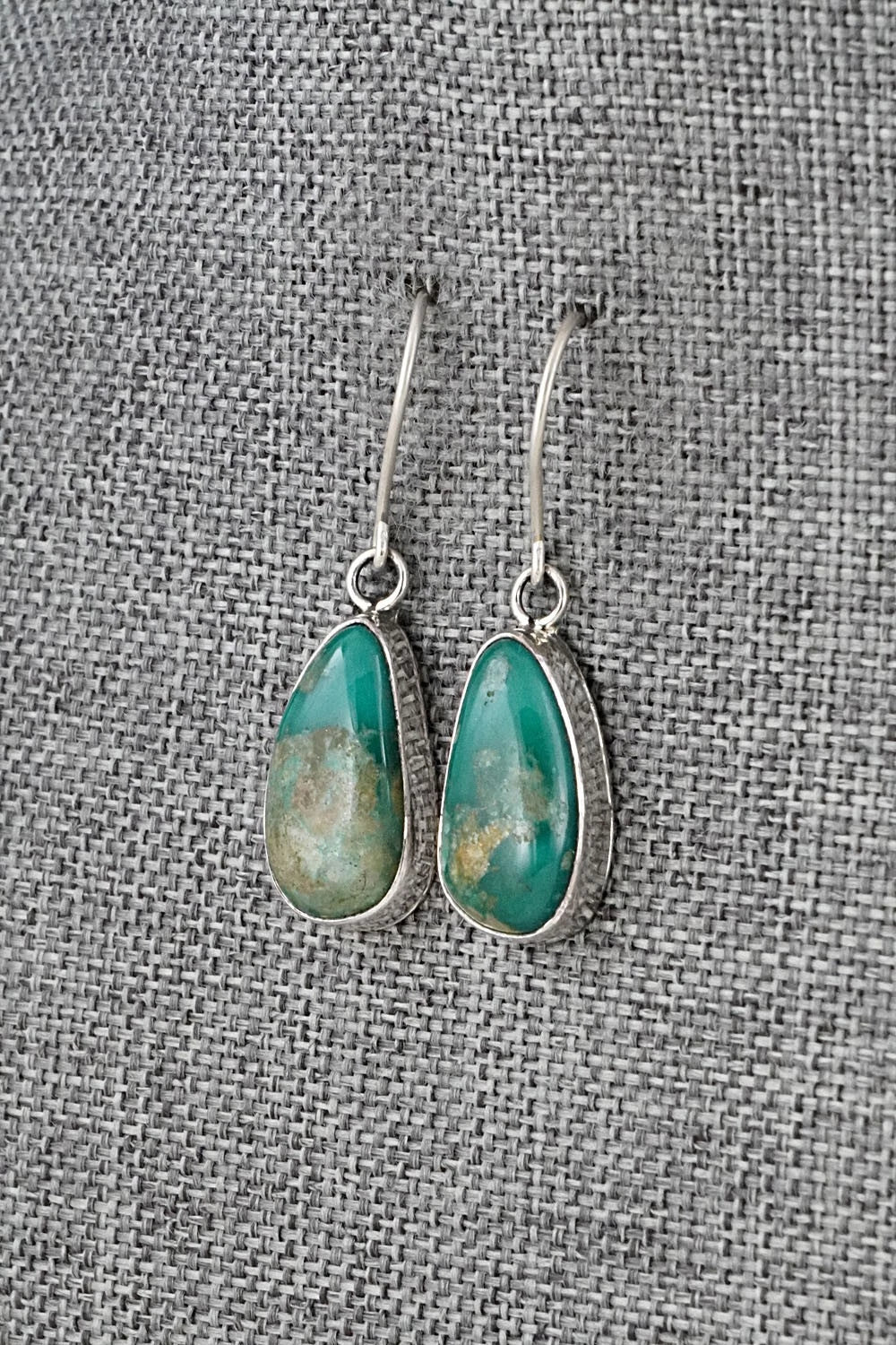 Turquoise & Sterling Silver Earrings - Rosemary Saunders
