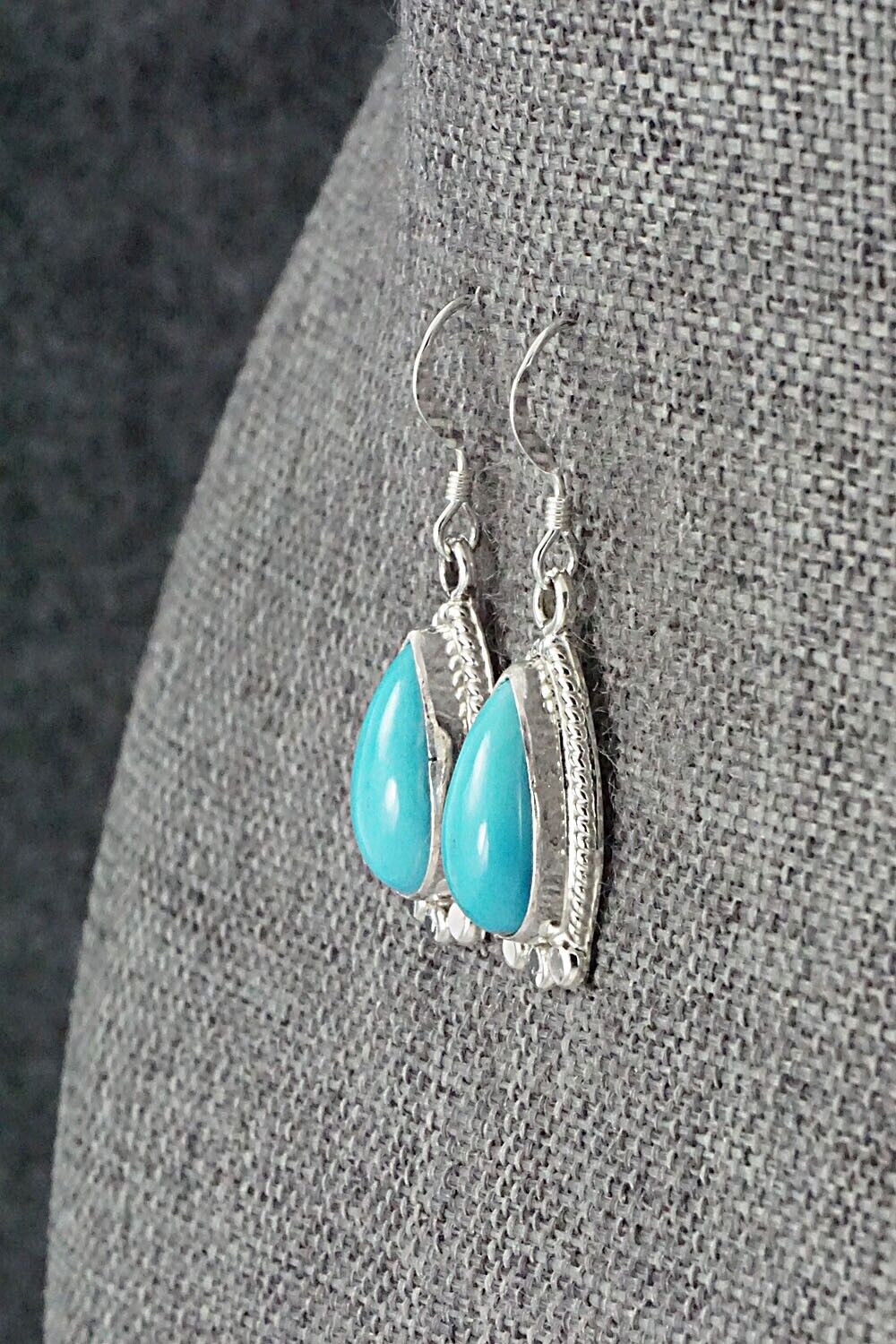 Turquoise and Sterling Silver Earrings - Sharon McCarthy