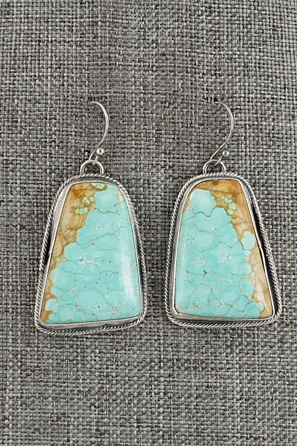 Turquoise & Sterling Silver Necklace and Earrings Set - Bobby Johnson