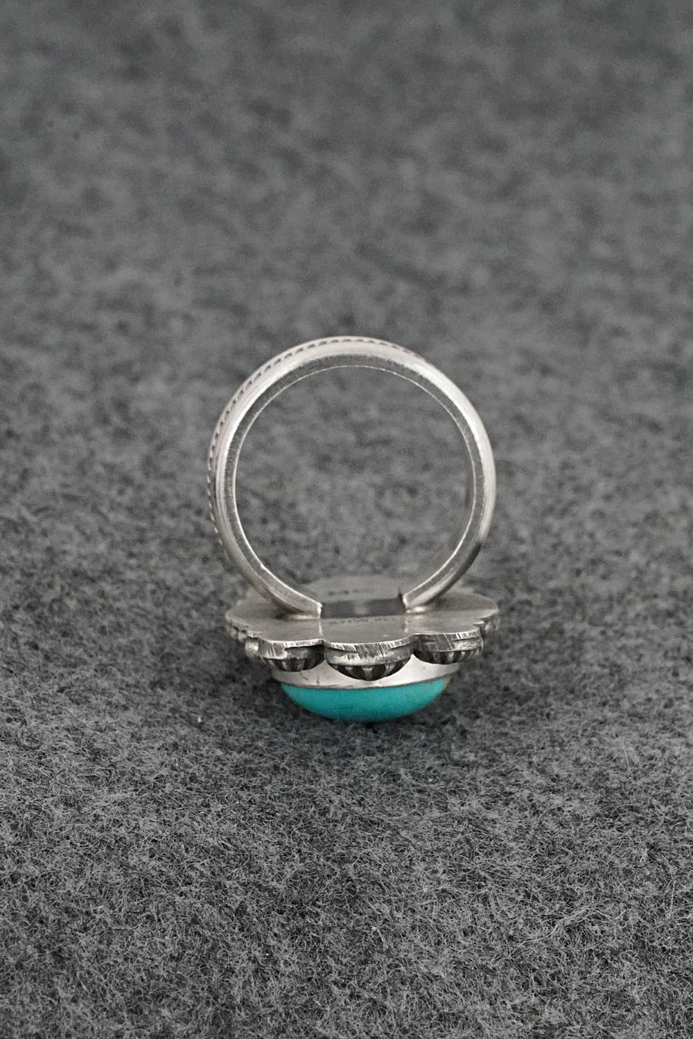 Turquoise & Sterling Silver Ring - Michael Calladitto - Size 9