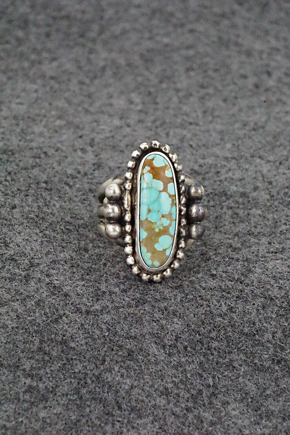 Turquoise & Sterling Silver Ring - Kathleen Livingston - Size 7