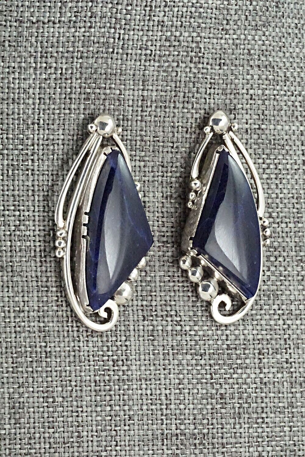 Sodalite & Sterling Silver Earrings - Oliver Smith