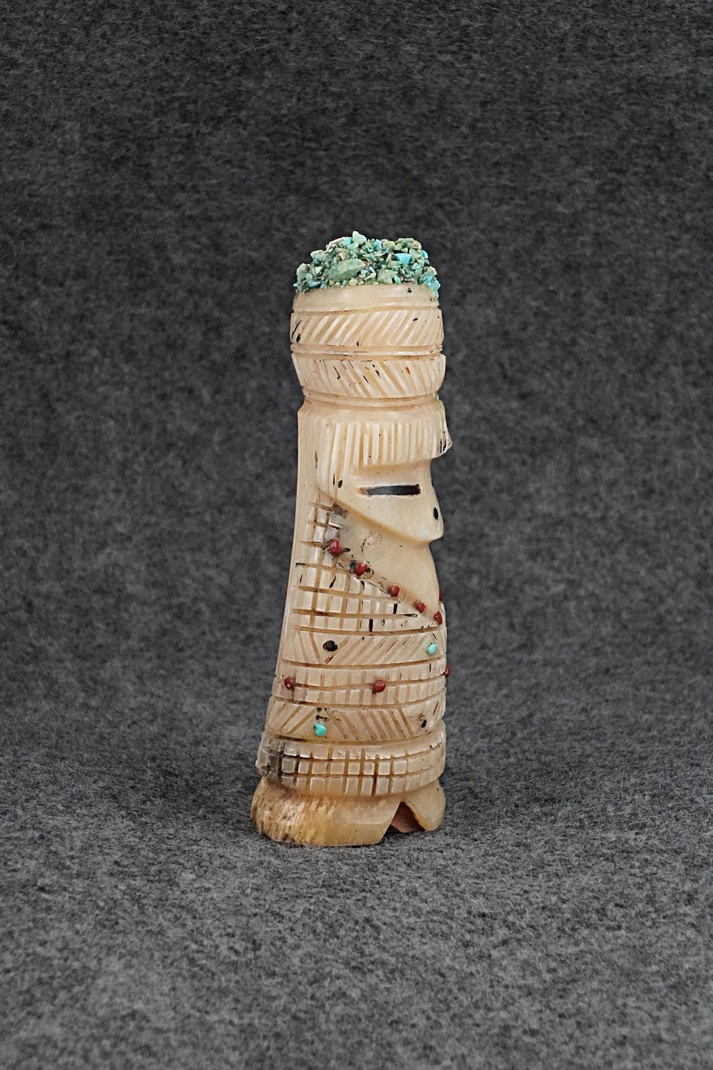 Corn Maiden Zuni Fetish Carving - Carl Etsate
