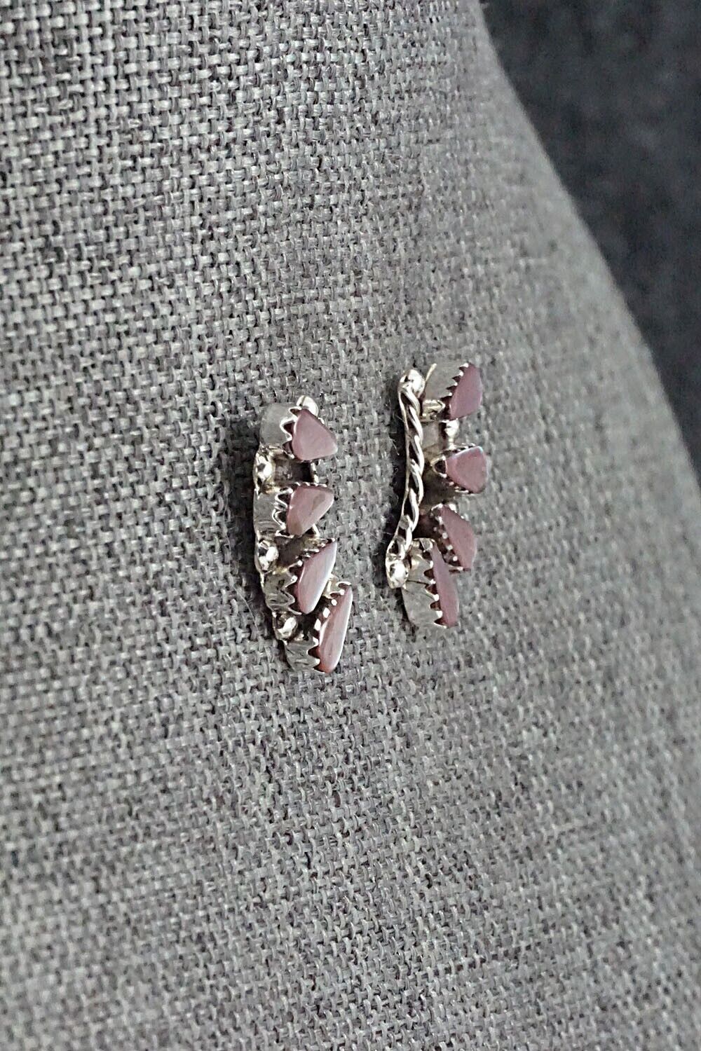 Mother of Pearl & Sterling Silver Earrings - Diane Cachini