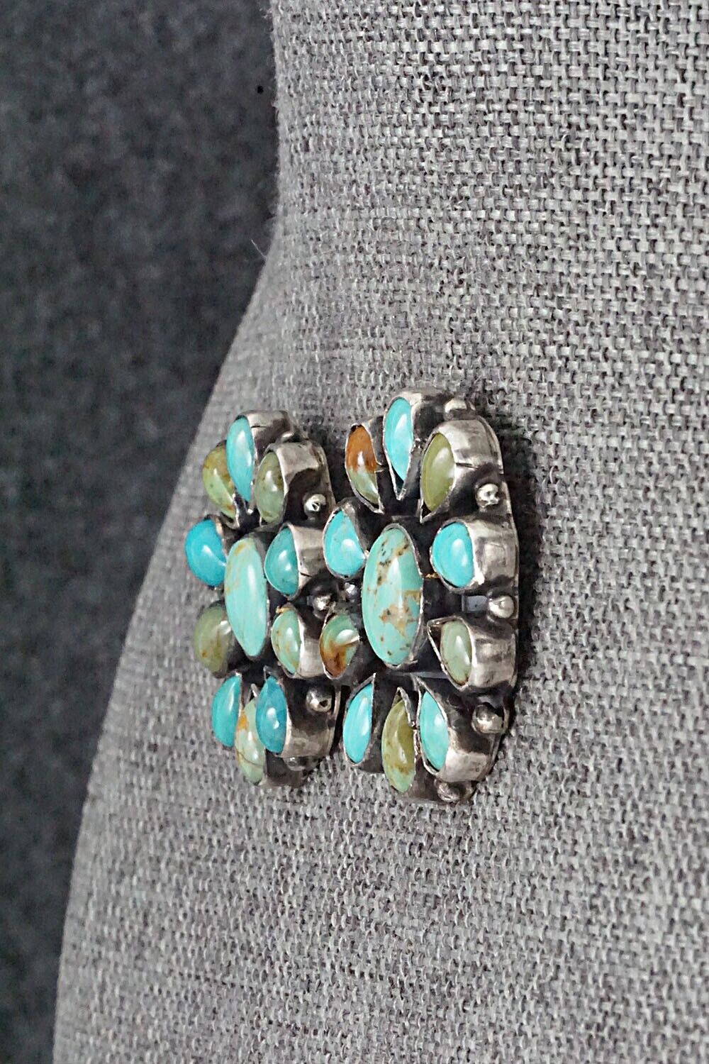 Turquoise & Sterling Silver Earrings - Kee Cook