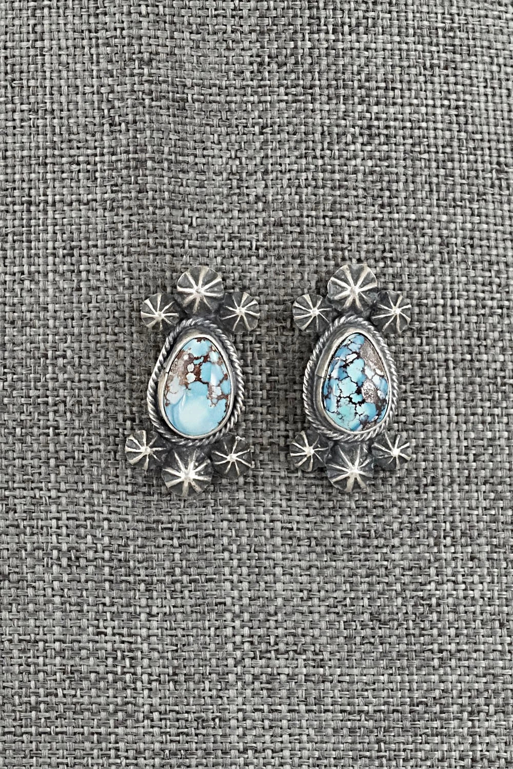 Turquoise & Sterling Silver Squash Blossom Set - Darrin Livingston