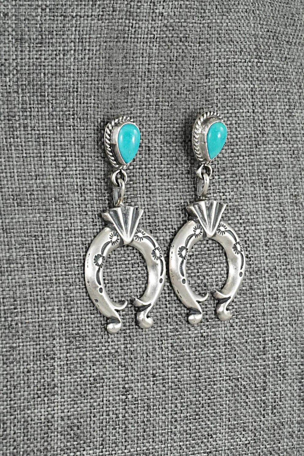 Turquoise & Sterling Silver Earrings - Sharon McCarthy