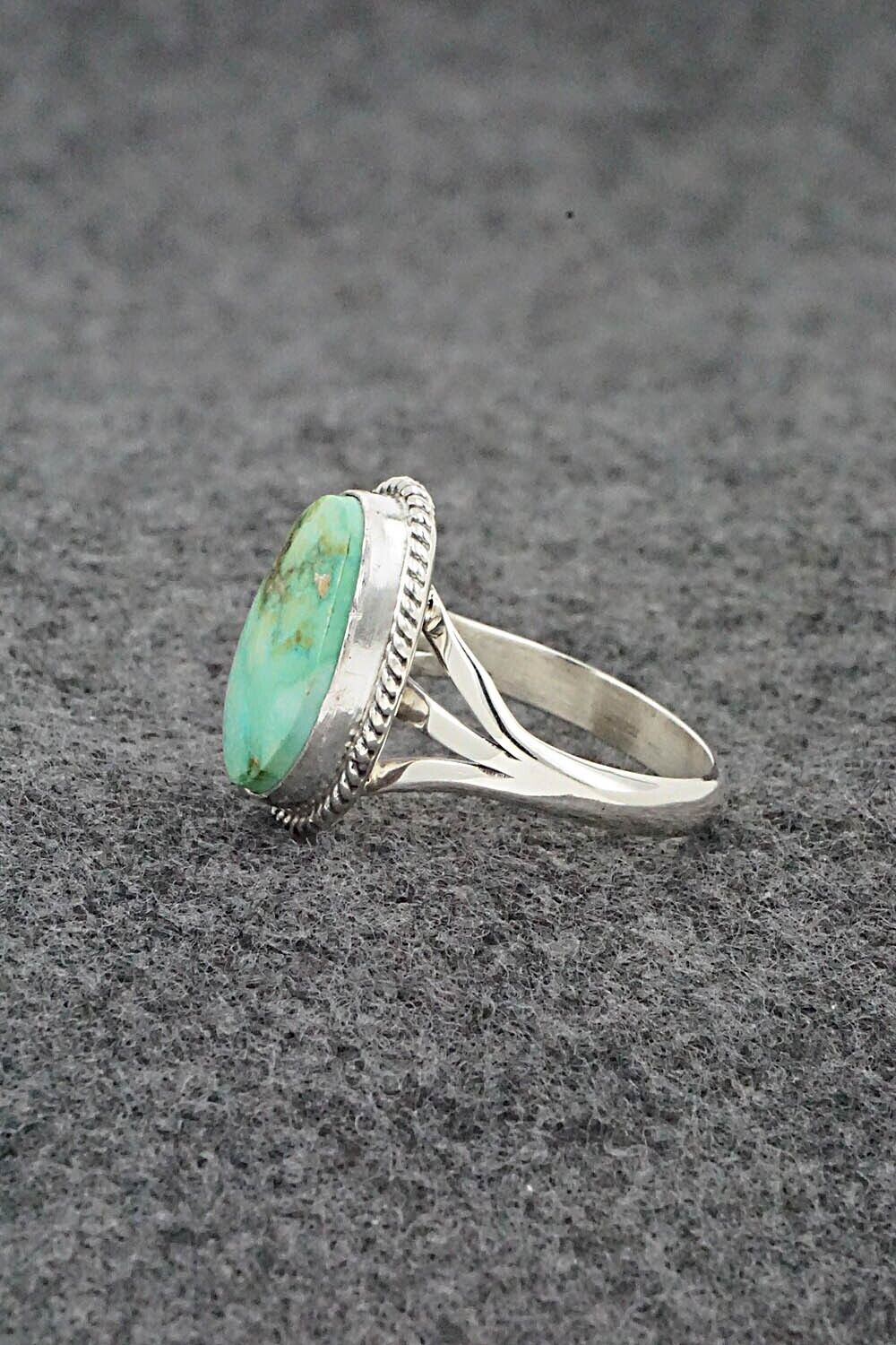 Turquoise & Sterling Silver Ring - Judy Largo - Size 8