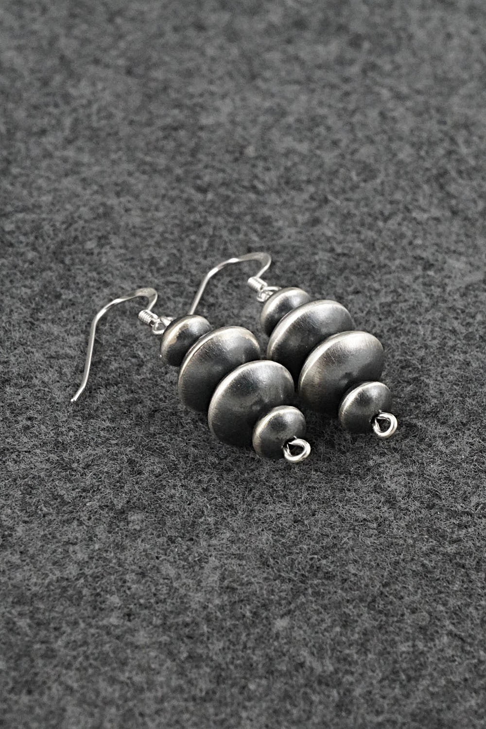 Sterling Silver Navajo Pearl Earrings - Preston Haley