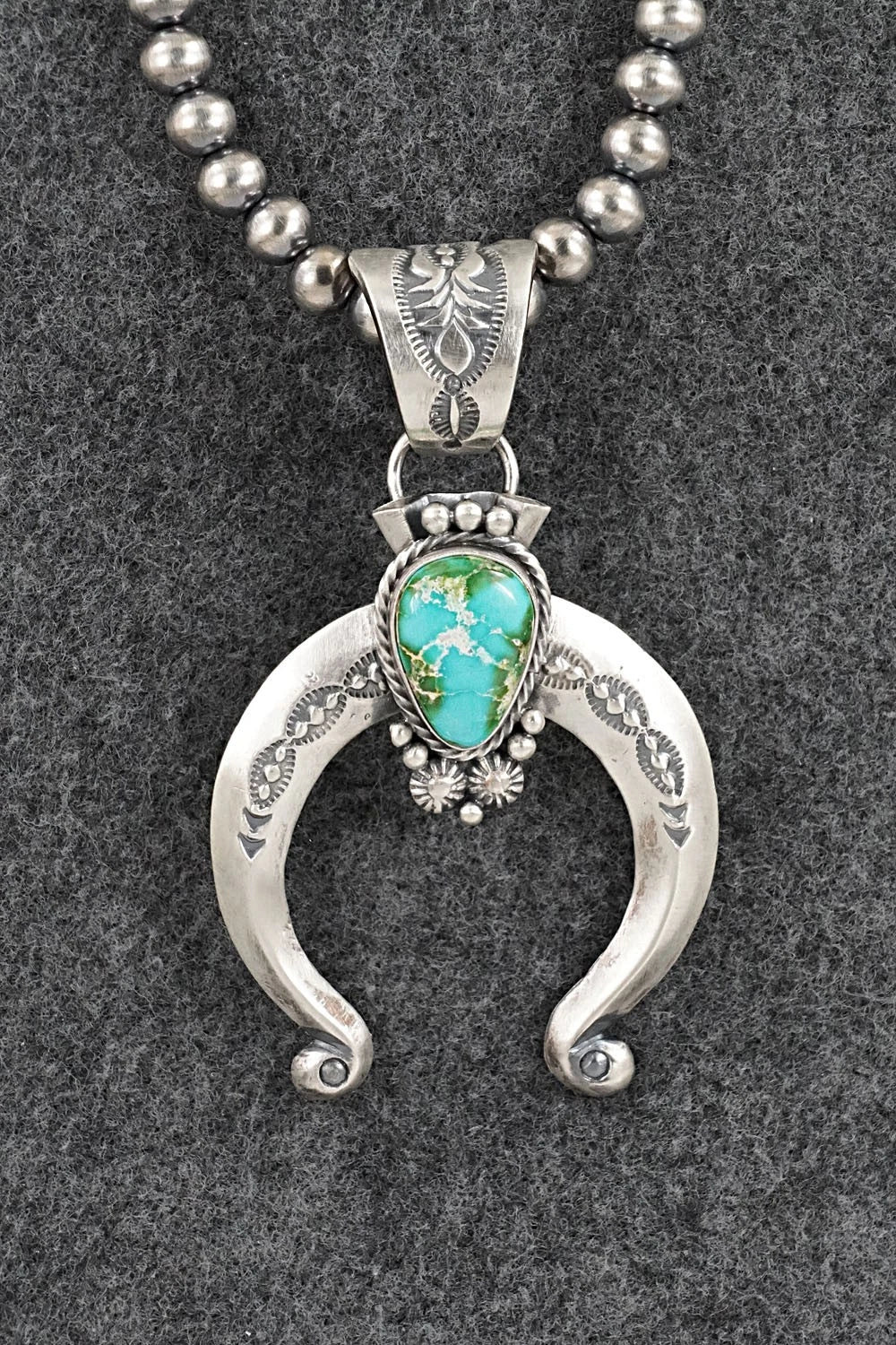 Turquoise & Sterling Silver Necklace - Samuel Yellowhair