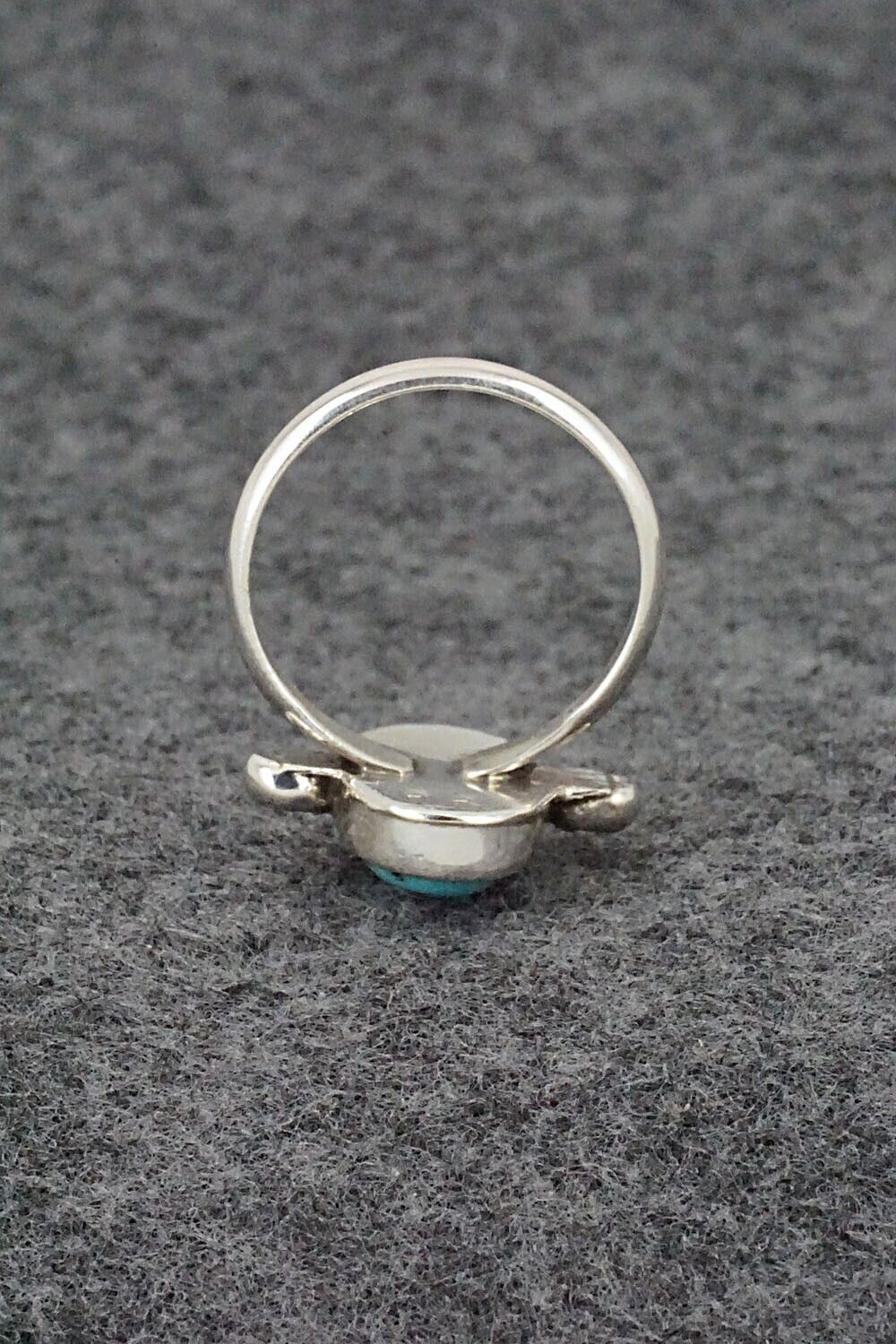Turquoise & Sterling Silver Ring - Priscilla Reeder - Size 7.5