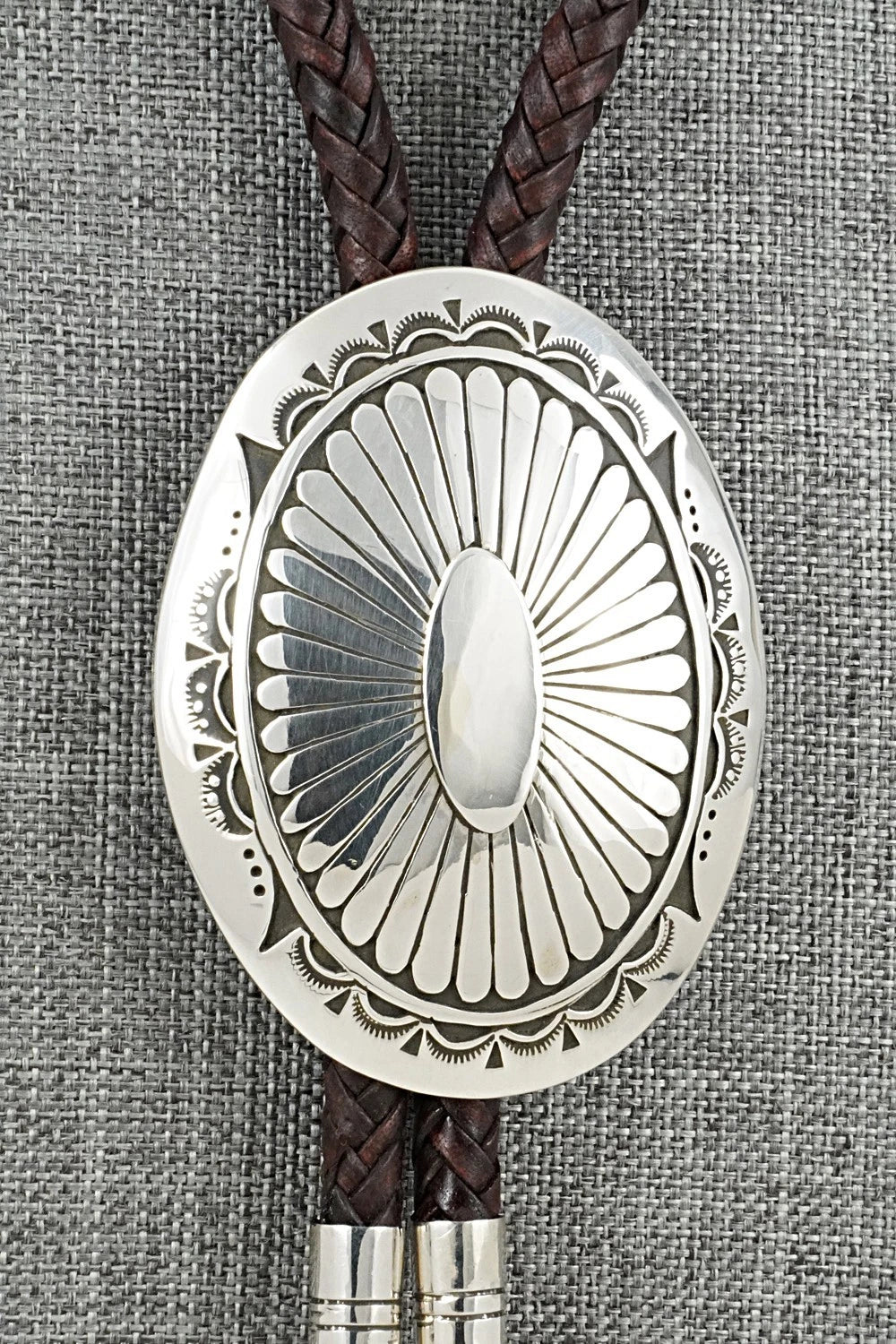 Turquoise & Sterling Silver Bolo Tie and Buckle - Charlie John