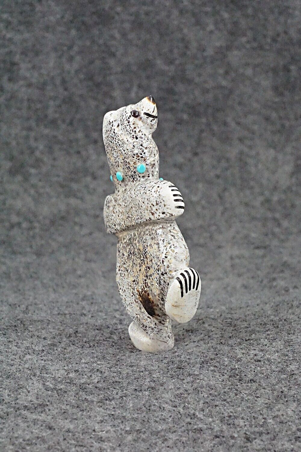 Dancing Bear Zuni Fetish Carving - Claudia Peina