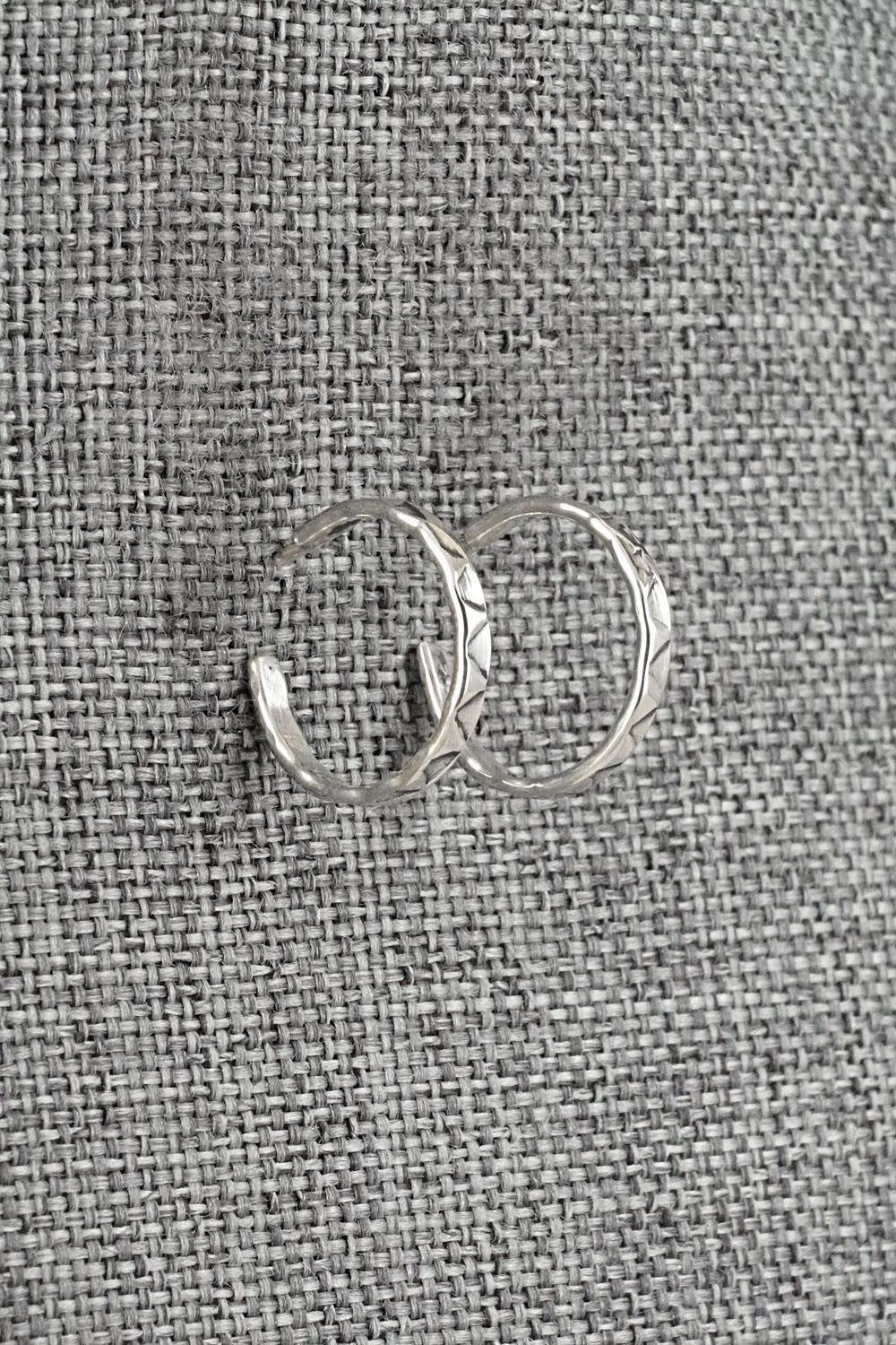 Sterling Silver Hoop Earrings - Elaine Tahe