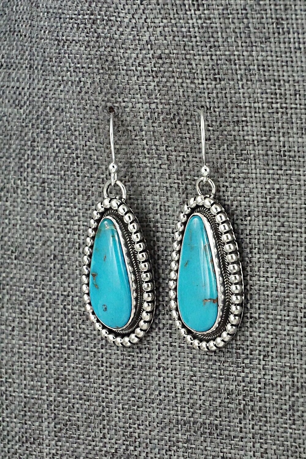 Turquoise & Sterling Silver Earrings - Mark Yazzie