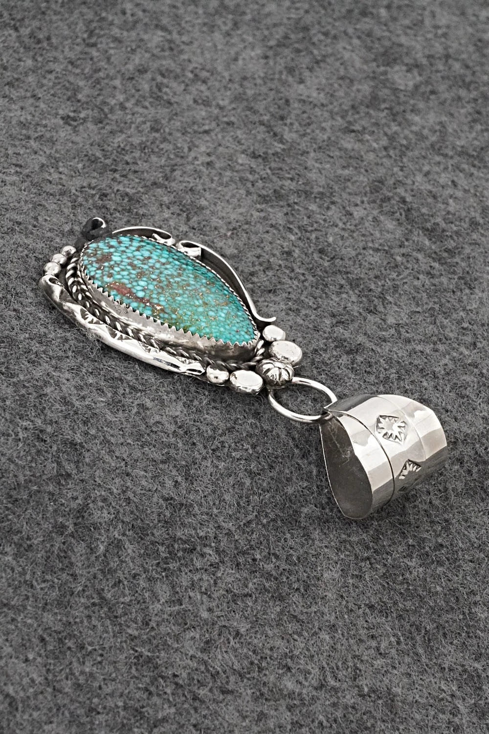 Turquoise and Sterling Silver Pendant - Phil Nez