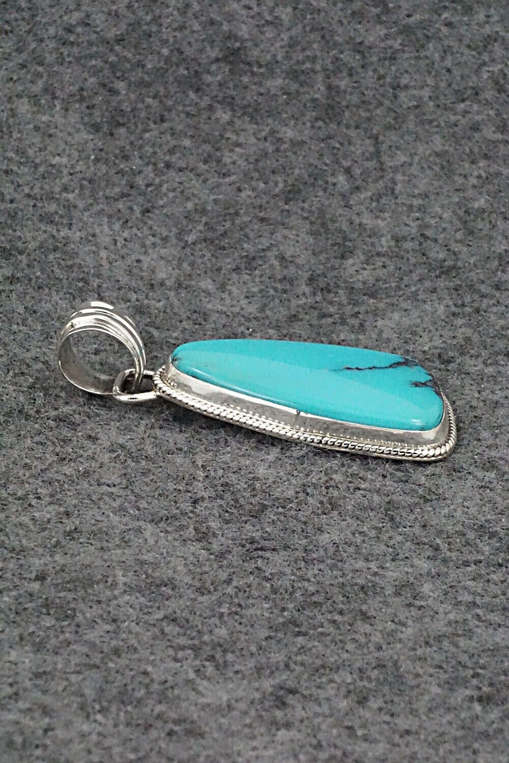 Turquoise and Sterling Silver Pendant - Sharon McCarthy