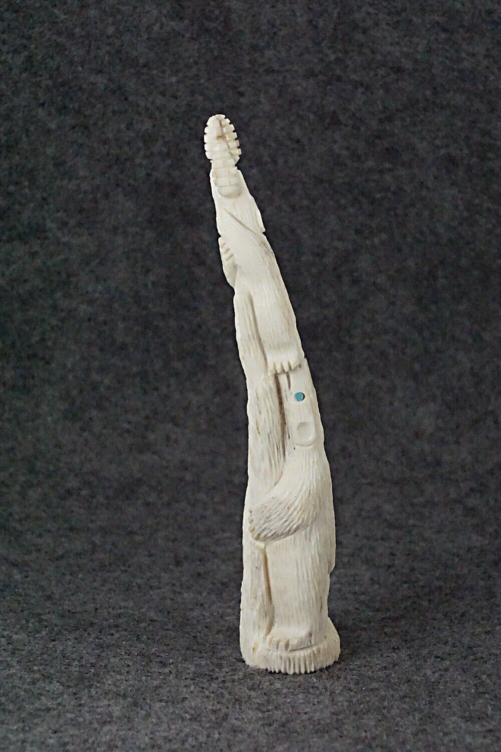 Bears & Owls Zuni Fetish Carving - Destry Siutza