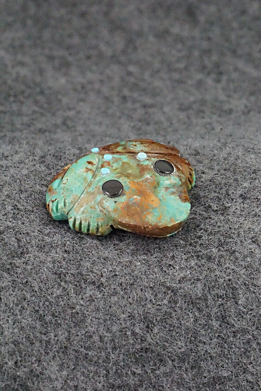Frog Zuni Fetish Carving - Reynold Lunasee