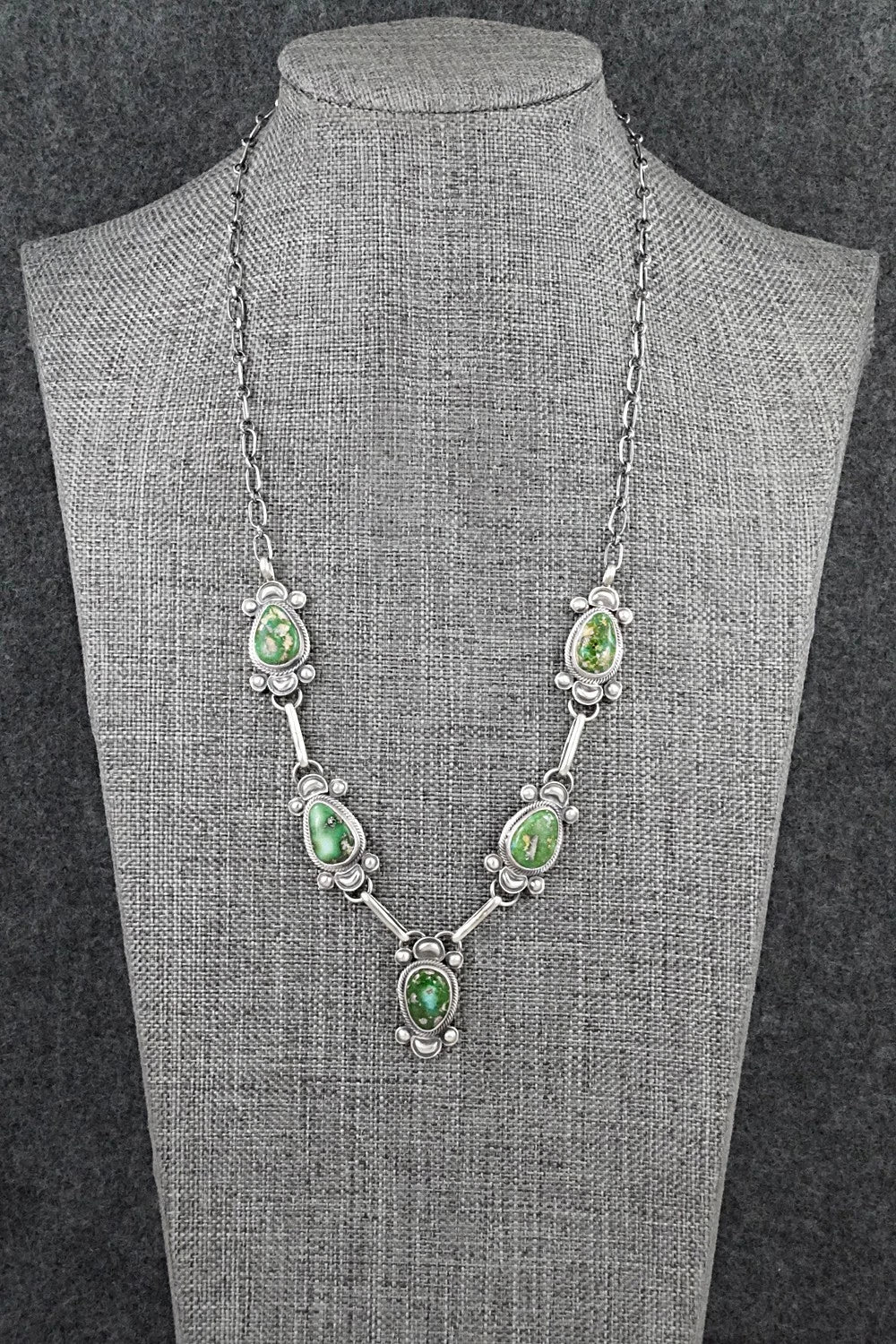 Turquoise & Sterling Silver Necklace - Derrick Gordon